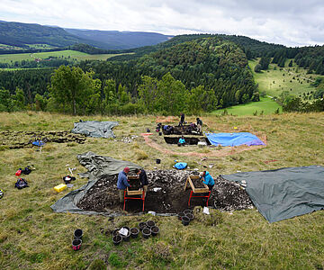 Ausgrabung auf dem Lochenstein