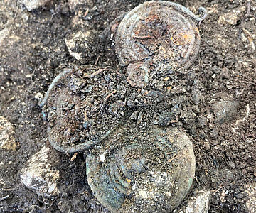 Hallstattzeitliche Bronzespiralen