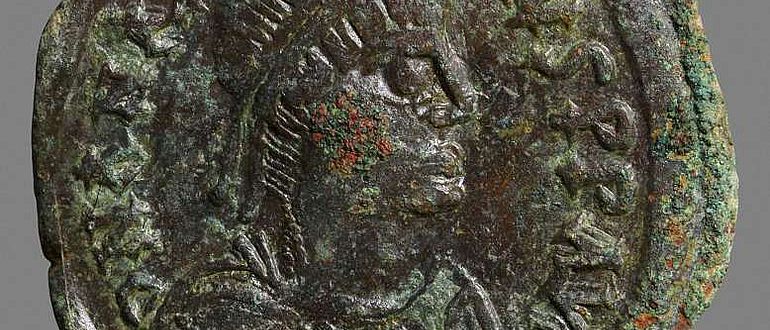 Münze aus der Zeit von Kaiser Anastasius I.