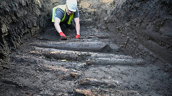 Mittelalterlicher Bohlenweg
