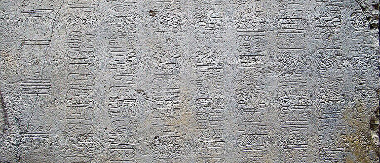 Isthmusschrift auf Stele 1 von La Mojarra