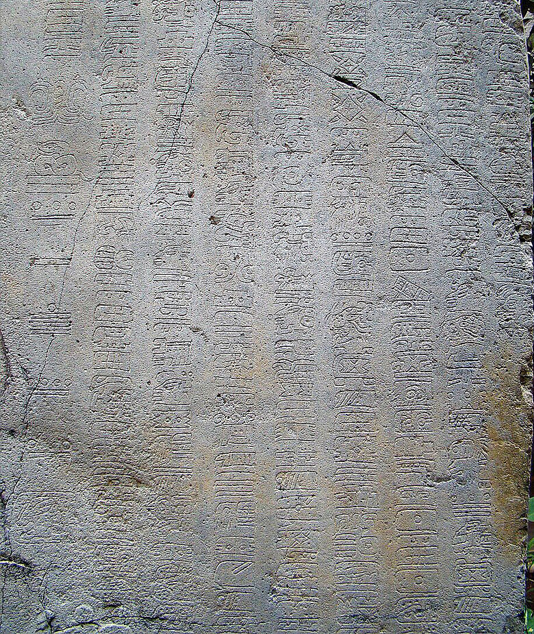 Isthmusschrift auf Stele 1 von La Mojarra