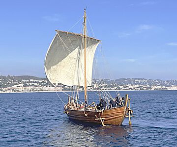 Seit mehr als einer Woche segelt die Crew der Universität Trier mit der Bissula in der Bucht von Cannes, um Daten und Erkenntnisse zum antiken Seehandel zu gewinnen