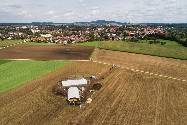 Übersicht der Grabungsstätte