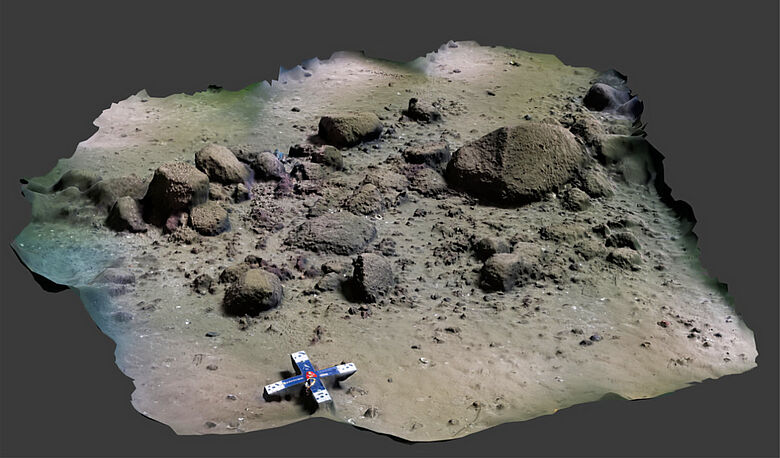 3D-Modell des eiszeitlichen Steinwalls vor Rerik