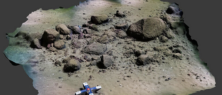 3D-Modell des eiszeitlichen Steinwalls vor Rerik
