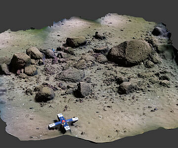 3D-Modell des eiszeitlichen Steinwalls vor Rerik