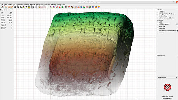 3D-Scan einer Keilschrifttafel