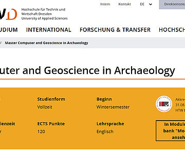 Studienangebot HTWD