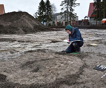 Dokumentation eines archäologischen Befundes