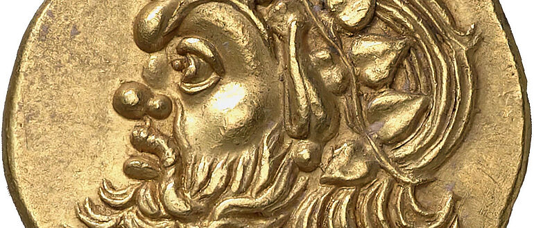 Goldmünze von Pantikapaion Goldmünze von Pantikapaion