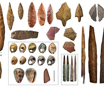 Artefakte der Mittleren Steinzeit aus Afrika