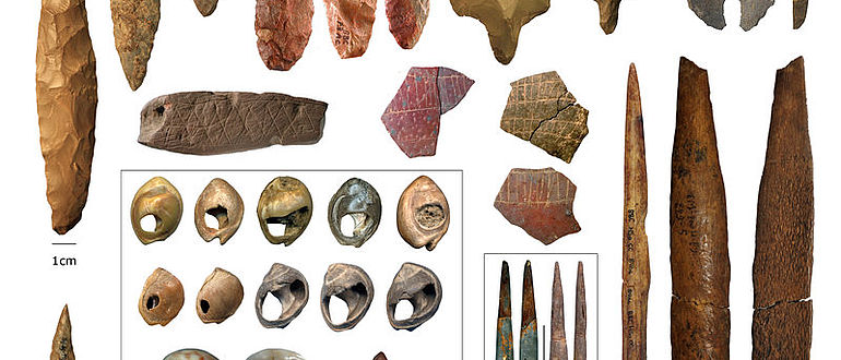 Artefakte der Mittleren Steinzeit aus Afrika