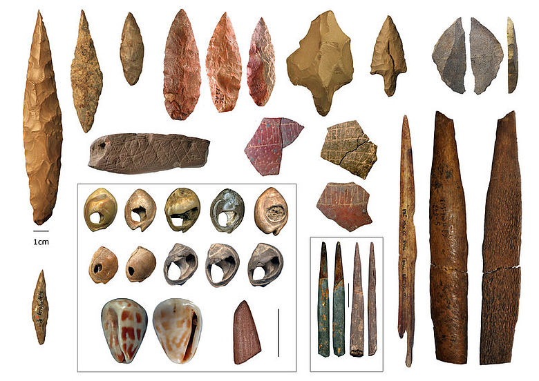 Artefakte der Mittleren Steinzeit aus Afrika