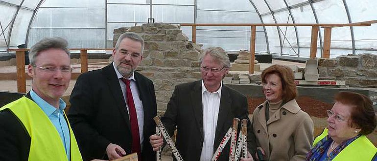 Dr. Josef Mühlenbrock, Dr. Hinrich Böhner, Thomas Tiemann, Elisabeth Röttsches und Ruth Pingel