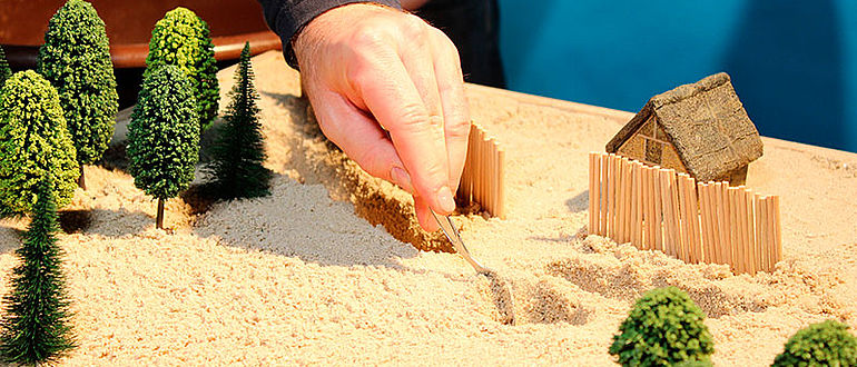 Modell Keltensiedlung am Glauberg