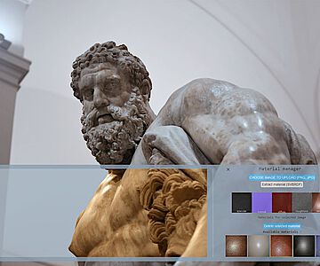 Im Rahmen des EU-geförderten Projekts PERCEIVE entwickelt das Fraunhofer IGD ein KI-basiertes Verfahren, um Farbveränderungen antiker Kunstwerke aus unterschiedlichen Materialien zu rekonstruieren und zu simulieren