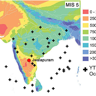 Mittlere Jahrresniederschlagsmenge Indien