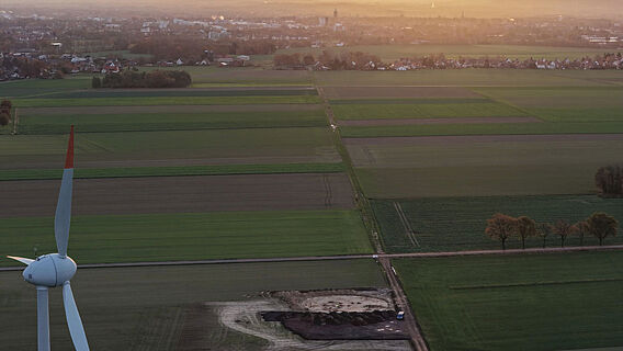 Ausgrabungsfläche bei Sonnenaufgang Ausgrabungsfläche bei Sonnenaufgang