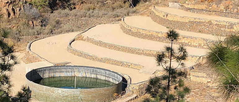 Regenwassersammelanlage auf Teneriffa