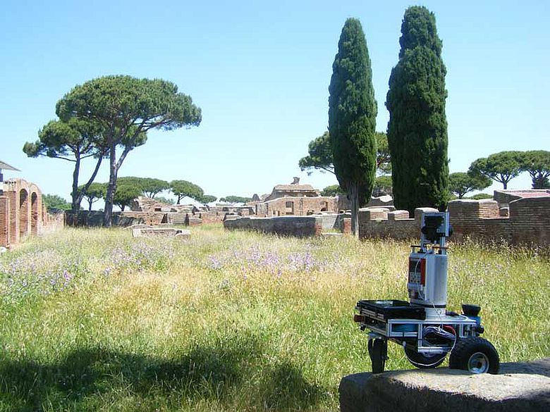 Roboter Irma 3D im alten Rom © Jacobs University