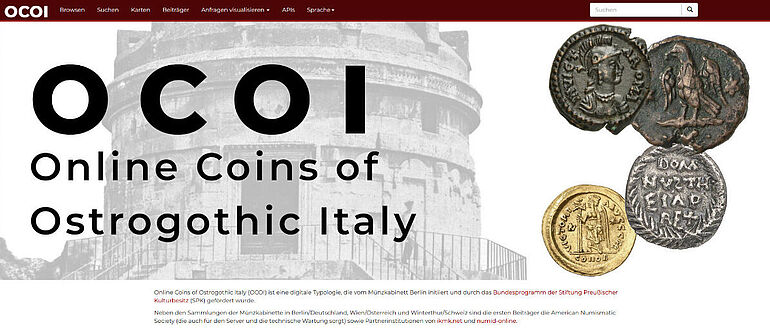 OCOI Startseite (Screenshot)