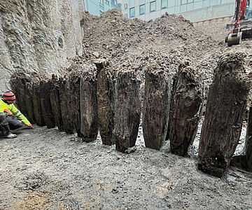 Uferschutzbauwerk des römischen Hafens