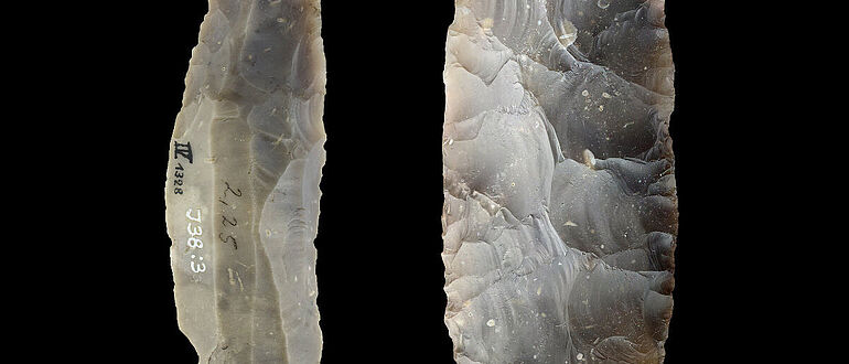 Blattspitzen aus der Ilsenhöhle in Ranis