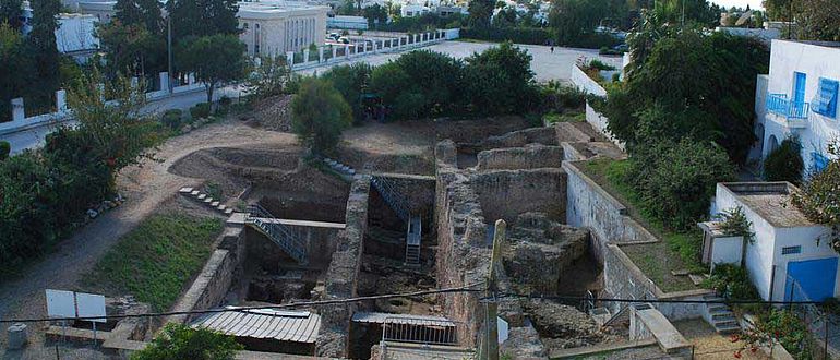 Karthago, Grabungsgelände