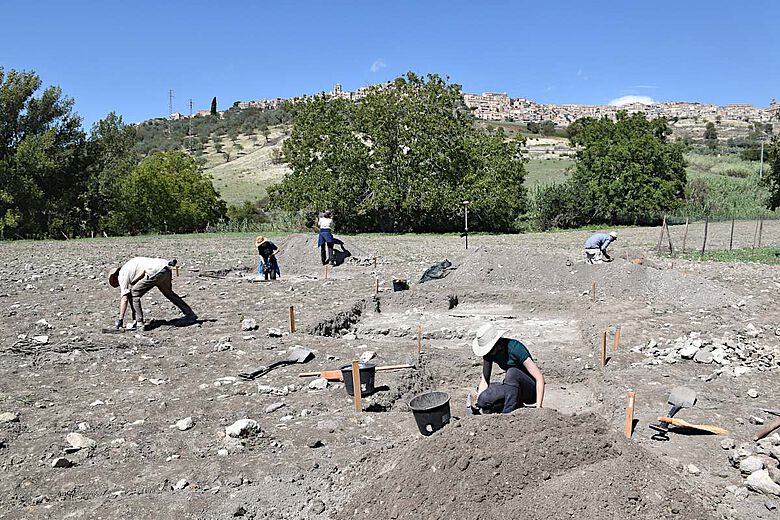 Göttinger Ausgrabungen auf Sizilien in der Provinz Catania nahe der Stadt Vizzini