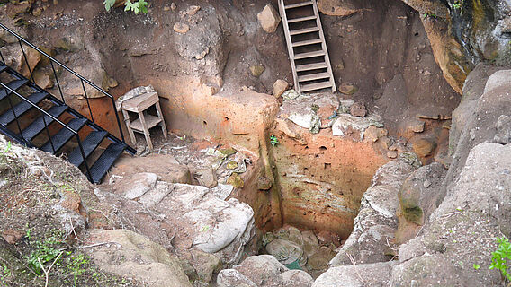 Ausgrabung in der El Harhoura-Höhle