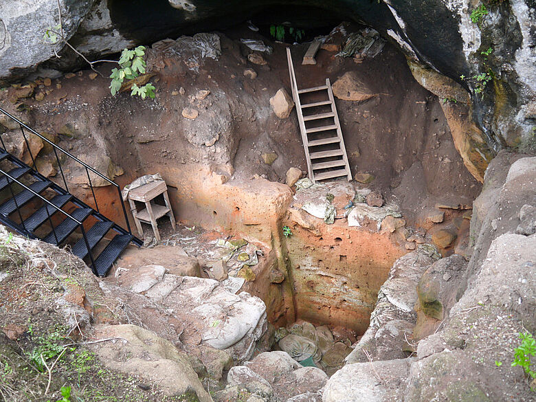 Ausgrabung in der El Harhoura-Höhle