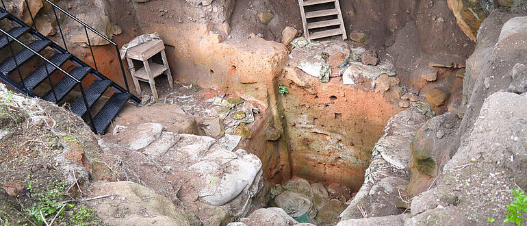 Ausgrabung in der El Harhoura-Höhle