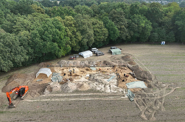 Ausgrabungsfläche im Dortmunder Westen Ausgrabungsfläche im Dortmunder Westen