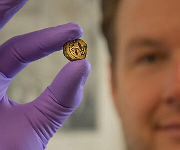 Eine der jüdischen Münzen