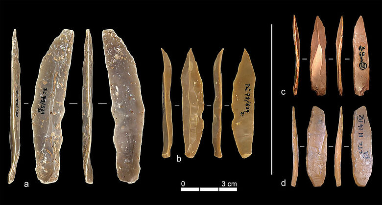 Paläolithische Steinartefakte