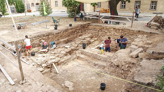 Ausgrabung im Kloster Memleben