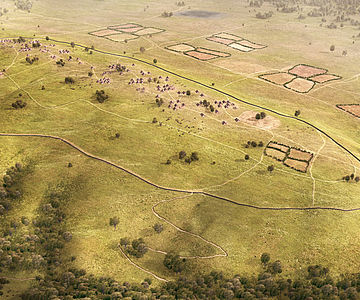 Neolithische Siedlung auf dem Kapellenberg (Rekonstruktion)