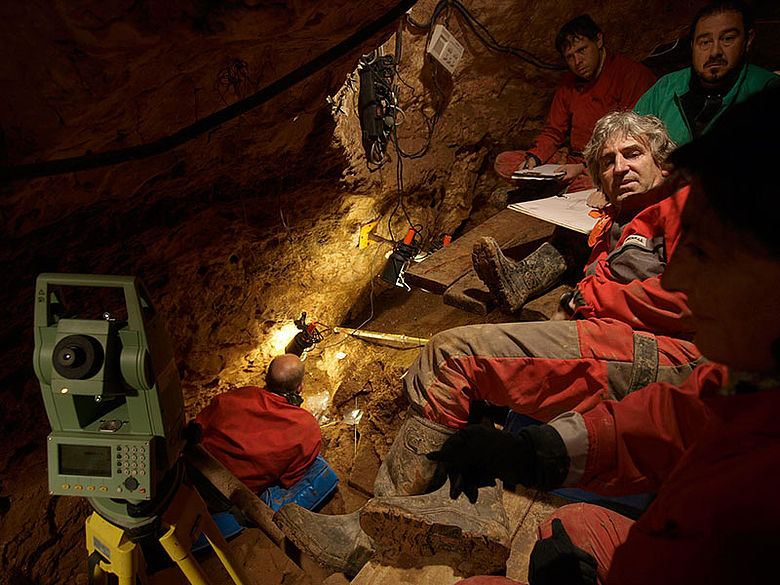 Ausgrabung in der Höhle Sima de los Huesos