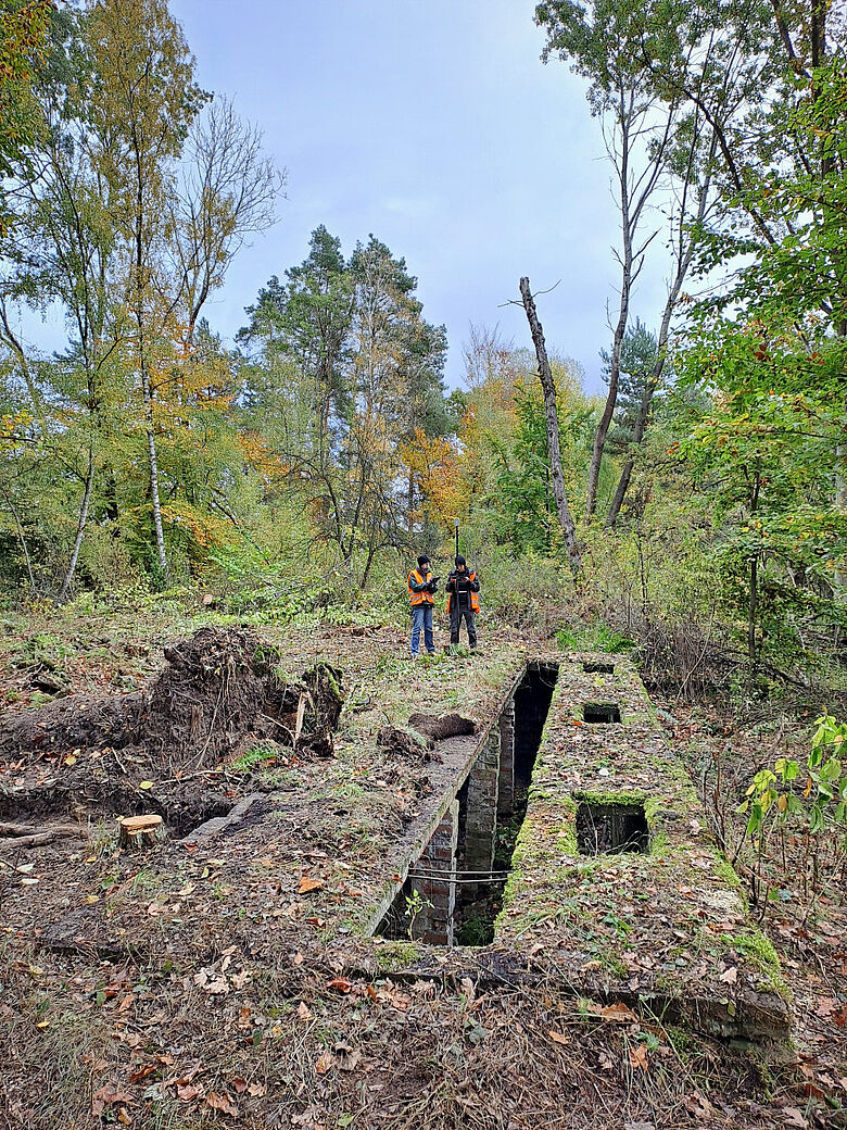 KZ Walbeck, Latrine: Vermessungsarbeiten