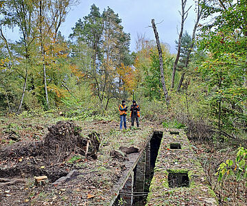 KZ Walbeck, Latrine: Vermessungsarbeiten