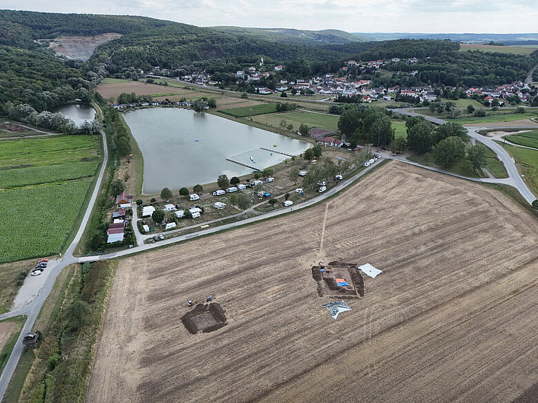 Lage der Ausgrabungsflächen Lage der Ausgrabungsflächen