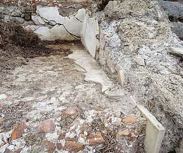 Badeanlage Pompeji: Becken (Detailaufnahme)