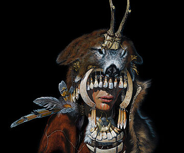 Schamanin von Bad Dürrenberg (Rekonstruktionszeichnung)