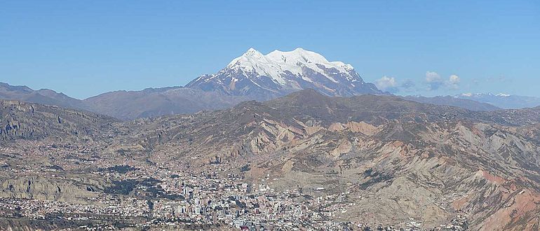 Gletscher des Nevado Illimani