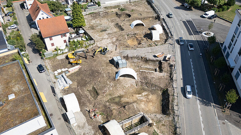 Ausgrabungsfläche in der Zürcherstraße, Windisch