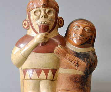 Moche-Keramik Panflötenspieler