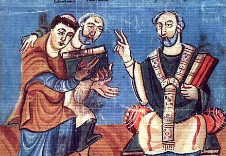 Karolingische Buchmalerei Hrabanus Maurus