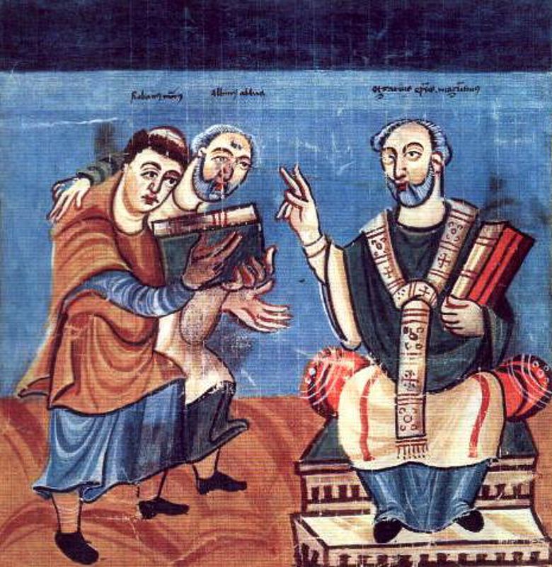 Karolingische Buchmalerei Hrabanus Maurus
