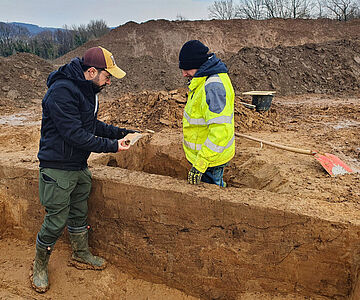Ausgrabung in Hüllhorst